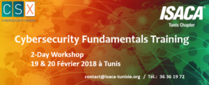 Formation "CSX (R) Cybersecurity Fundamentals" @ Siège ISACA Tunis Chapter